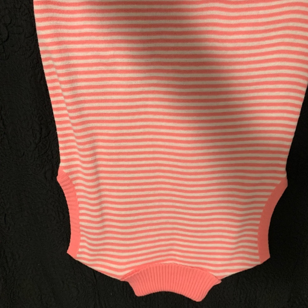 Pink and white vest